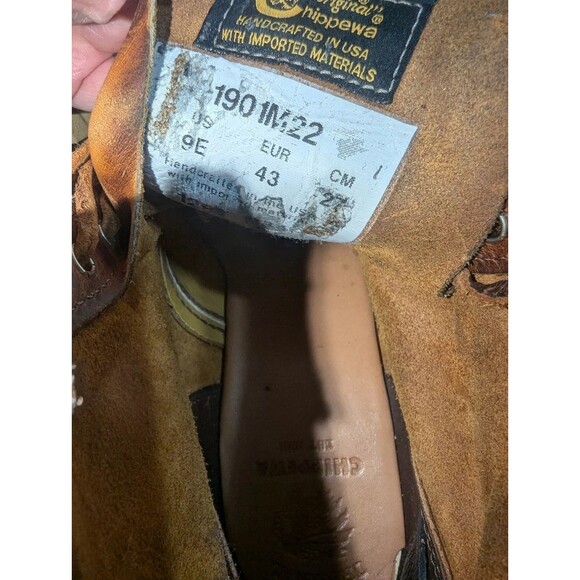 Chippewa Tan Renegade 1901M22 Vibram Sole Moc Toe Boots - Picture 4 of 5